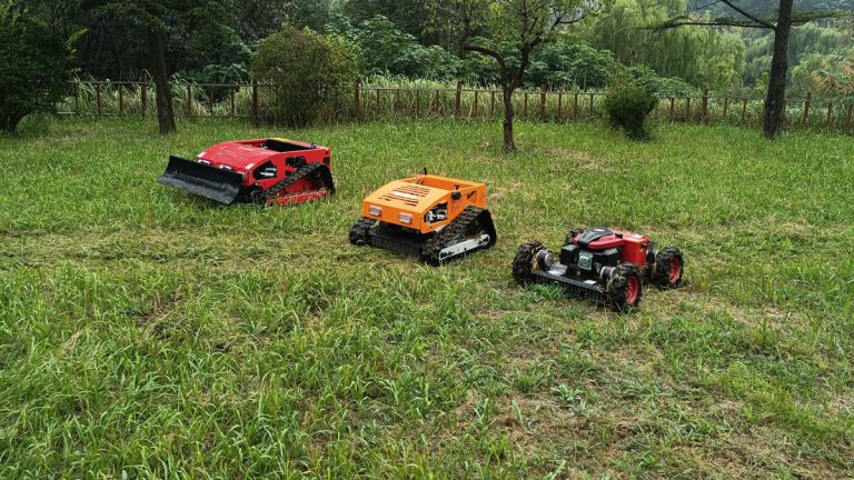 petrol electric battery speed of travel 6km/h industrial electric start RC grass cutter