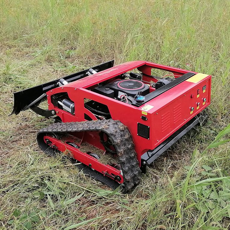 gasoline engine rechargeable battery self charging backup battery mower remote control