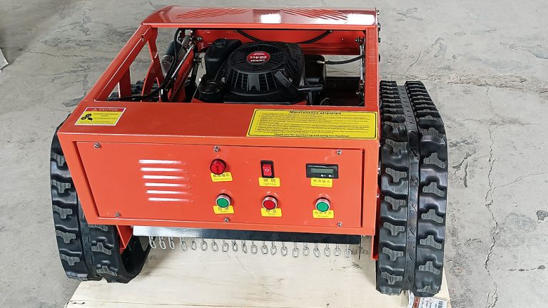 gasoline engine low energy consumption sharp mowing blades all slopes remote control mowing machine