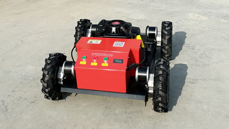 Vigorun wheel radio controlled grass cutter exported to Austria