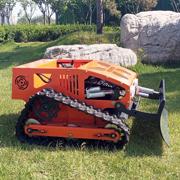 hybrid electric battery electric motor driven remote slope mower