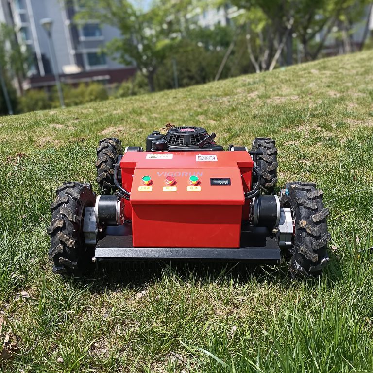 popular wheel remote control mower robot with electric start in European market