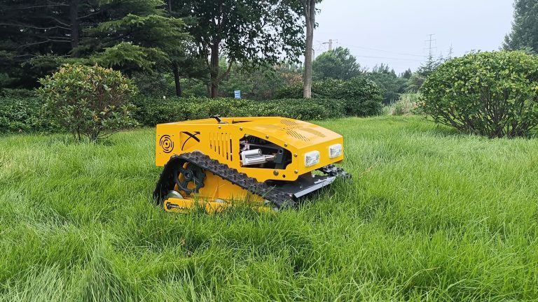 550mm cutting width small size light weight self-charging generator remotely controlled field brush mower