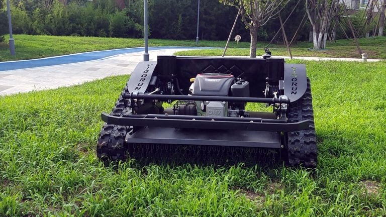 cutting width 800mm cordless crawler lawn mower best price for sale China manufacturer factory