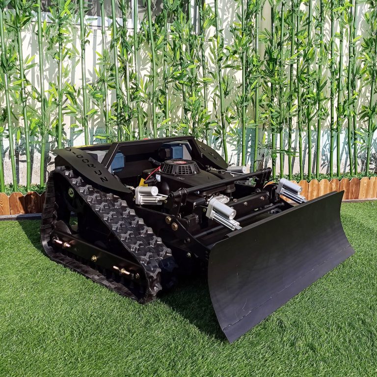 600mm cutting width cutting height 20-150mm adjustable zero turn remote control rubber track lawn mower