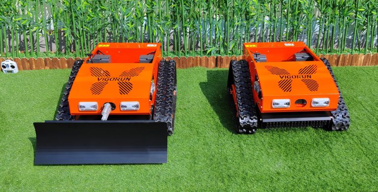 Vigorun Tech RC track grass trimming machine