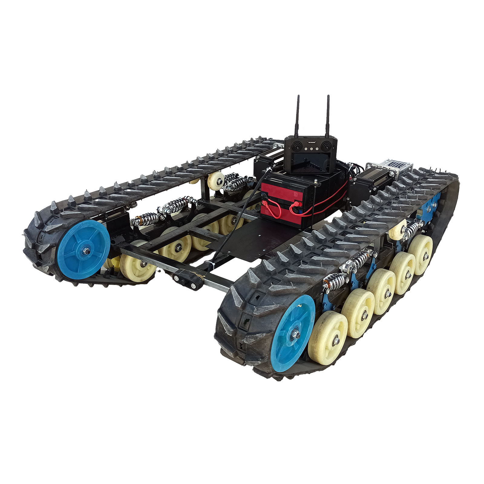 Shockabsorbing Suspension Remote Control Tank Robot Chassis (RTC300
