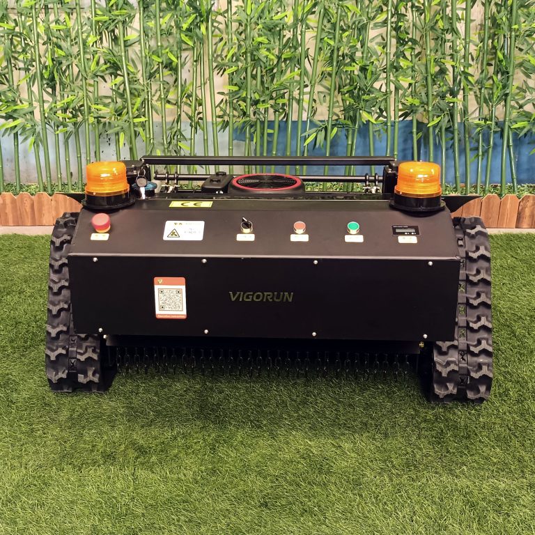 Affordable remote controlled track-mounted weed trimmer for sale with best price