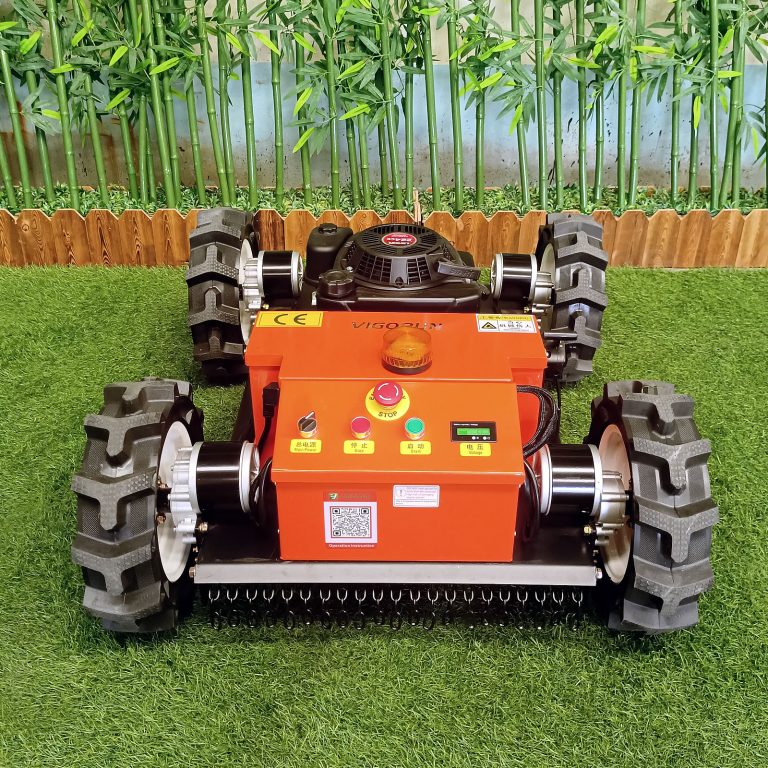 Affordable remote controlled wheeled mowing robot for sale with best price