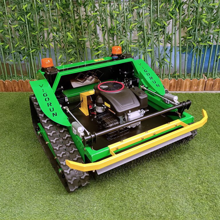 Affordable remote control track-mounted lawn mower for sale with best price