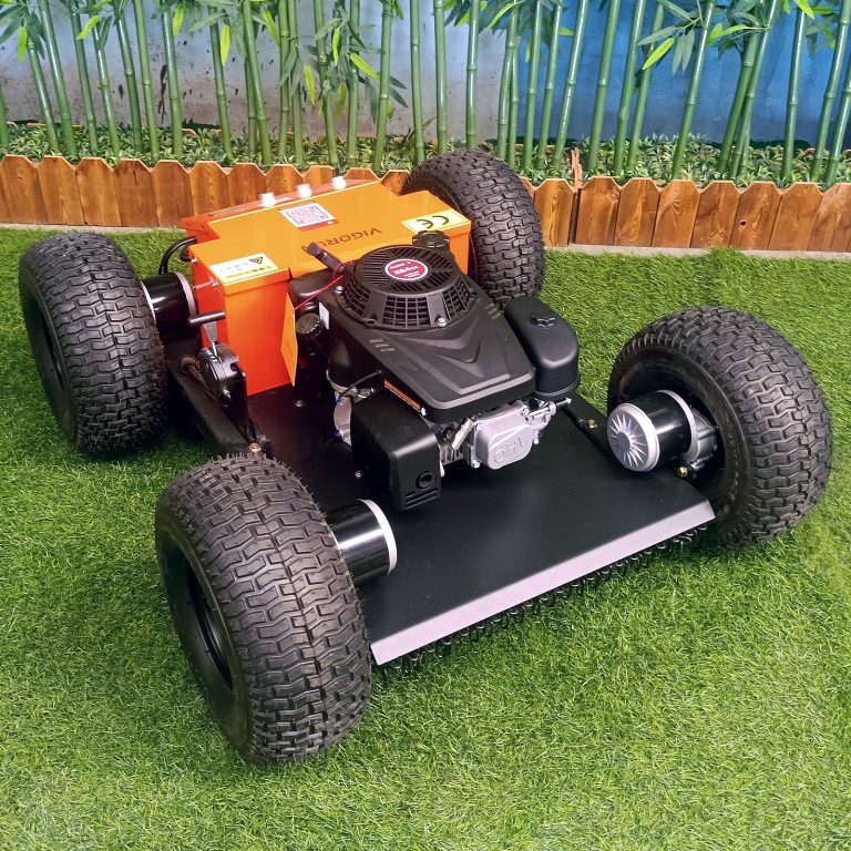 Affordable remote operated wheeled tank lawnmower for sale with best price