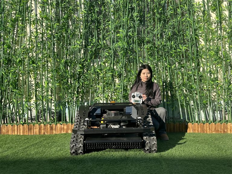 Segadora de orugas de goma con control remoto inalámbrico a la venta