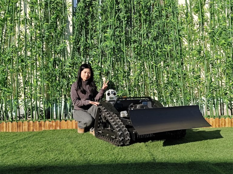 rubber track wireless radio control brush mower buy online