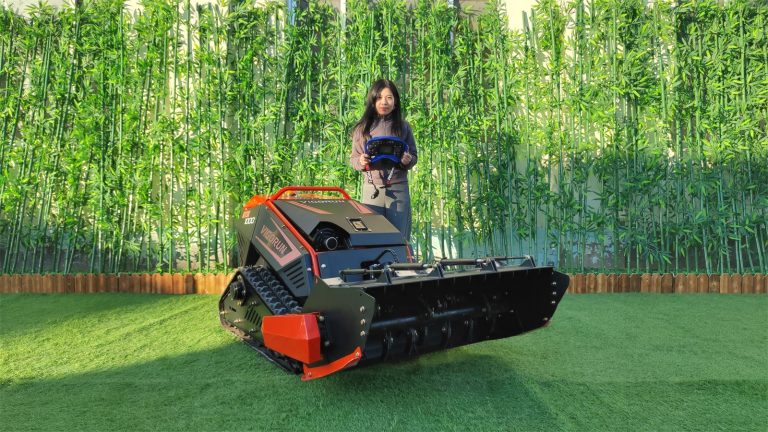 Vigorun Tech remote operated track-mounted weeding machine