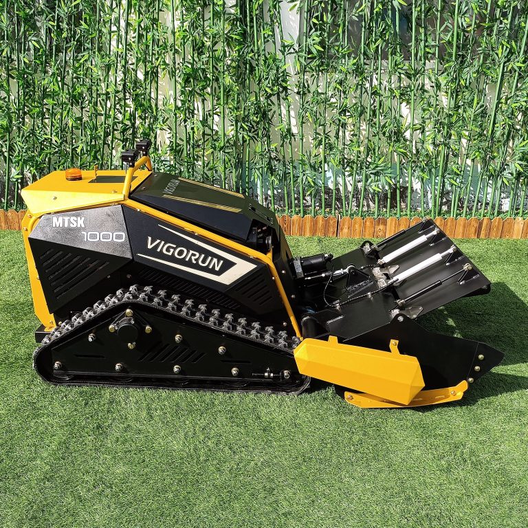 Affordable remote operated crawler grass trimmer for sale with best price
