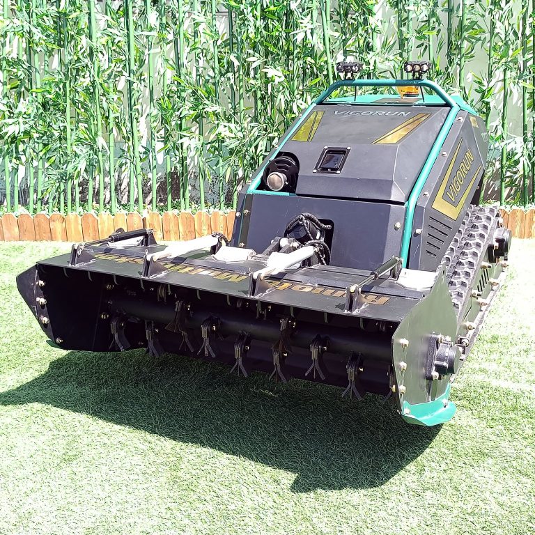 Vigorun Tech cordless rubber track grass trimming machine