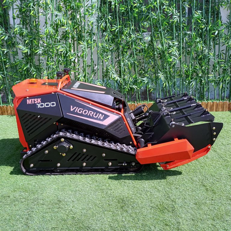 affordable low price crawler remote operated tank lawn mower for sale