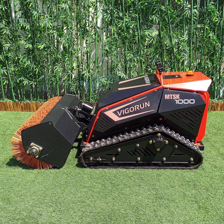 affordable low price track-mounted remote control lawn trimmer for sale