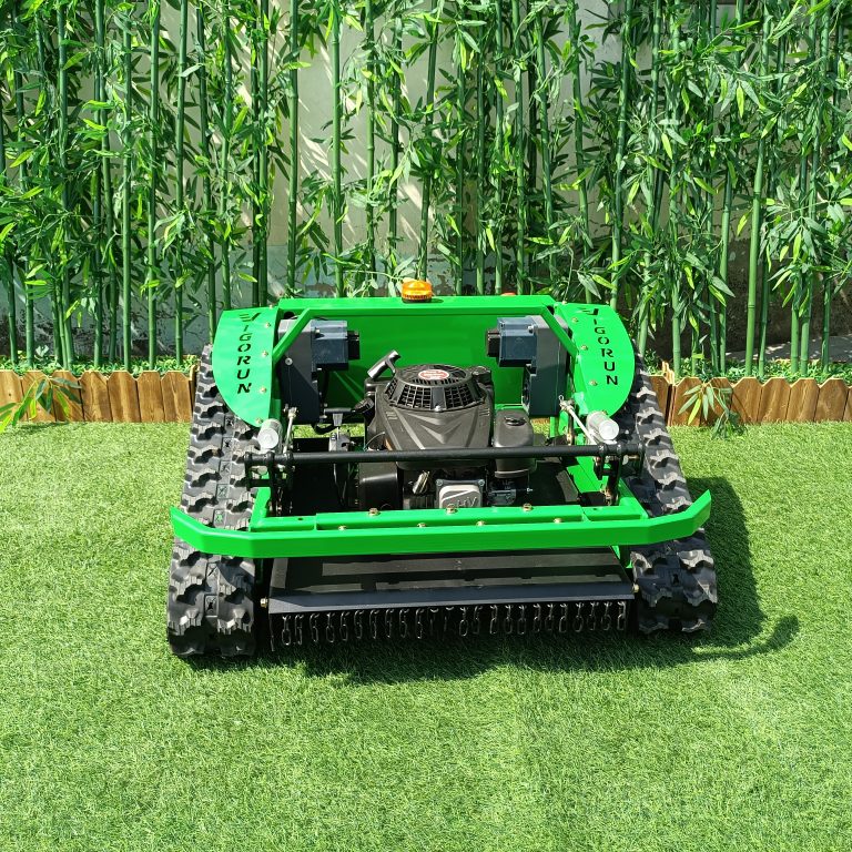 RC track weed trimmer made by Vigorun Tech, Vigorun RC crawler lawn cutting machine for sale