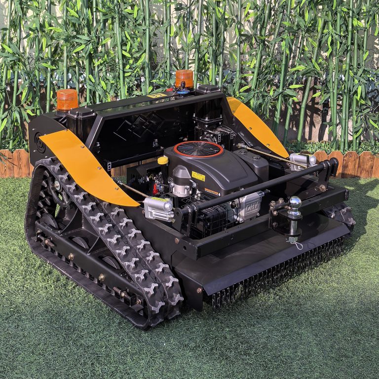 cordless rubber track tank lawn mower for sale