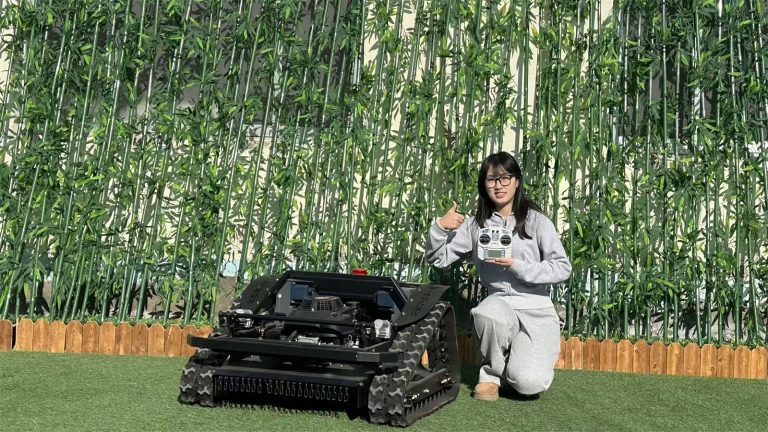 remote control rubber track weed mower made in China