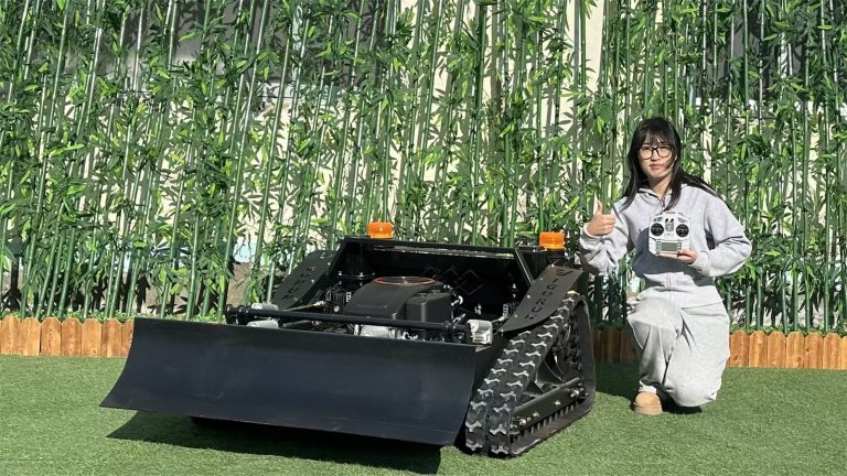 factory direct sales remote controlled tracked flail mower