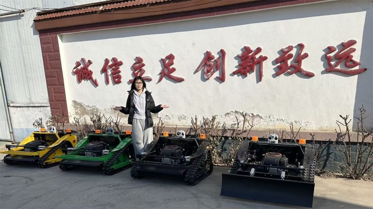 cordless rubber track brush mower for sale